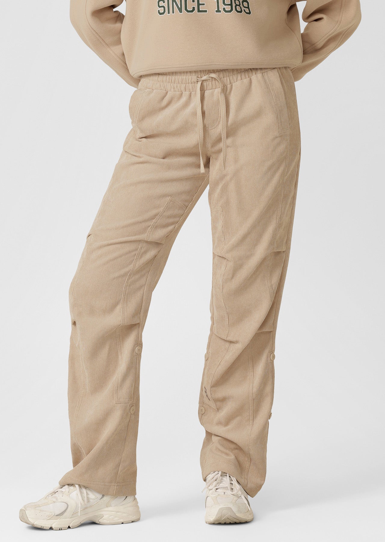 Lorna Jane Limited Edition Cord Flashdance Pants - Light Oxford Tan