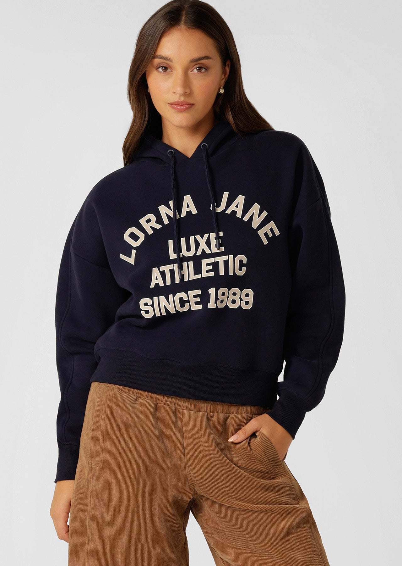 Lorna Jane Limited Edition Lotus Hoodie - French Navy