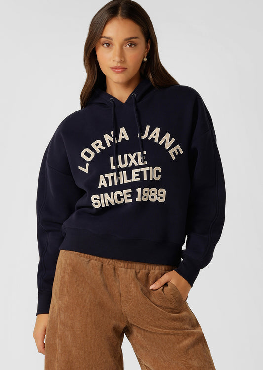 Lorna Jane Limited Edition Lotus Hoodie - French Navy