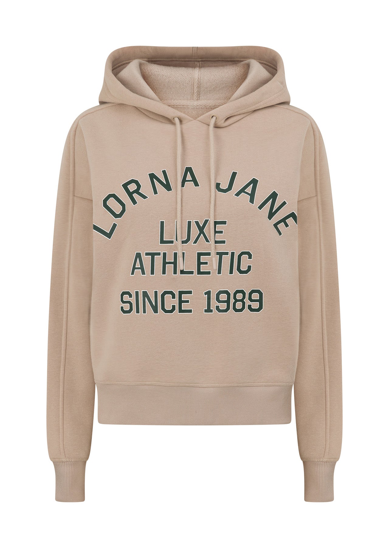 Lorna Jane Limited Edition Lotus Hoodie - Light Oxford Tan