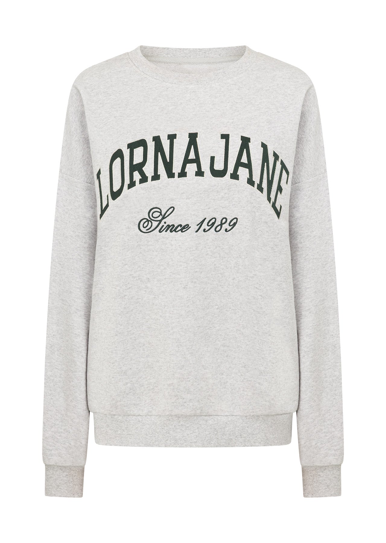 Lorna Jane New Sport Sweatshirt - Light Grey Marl