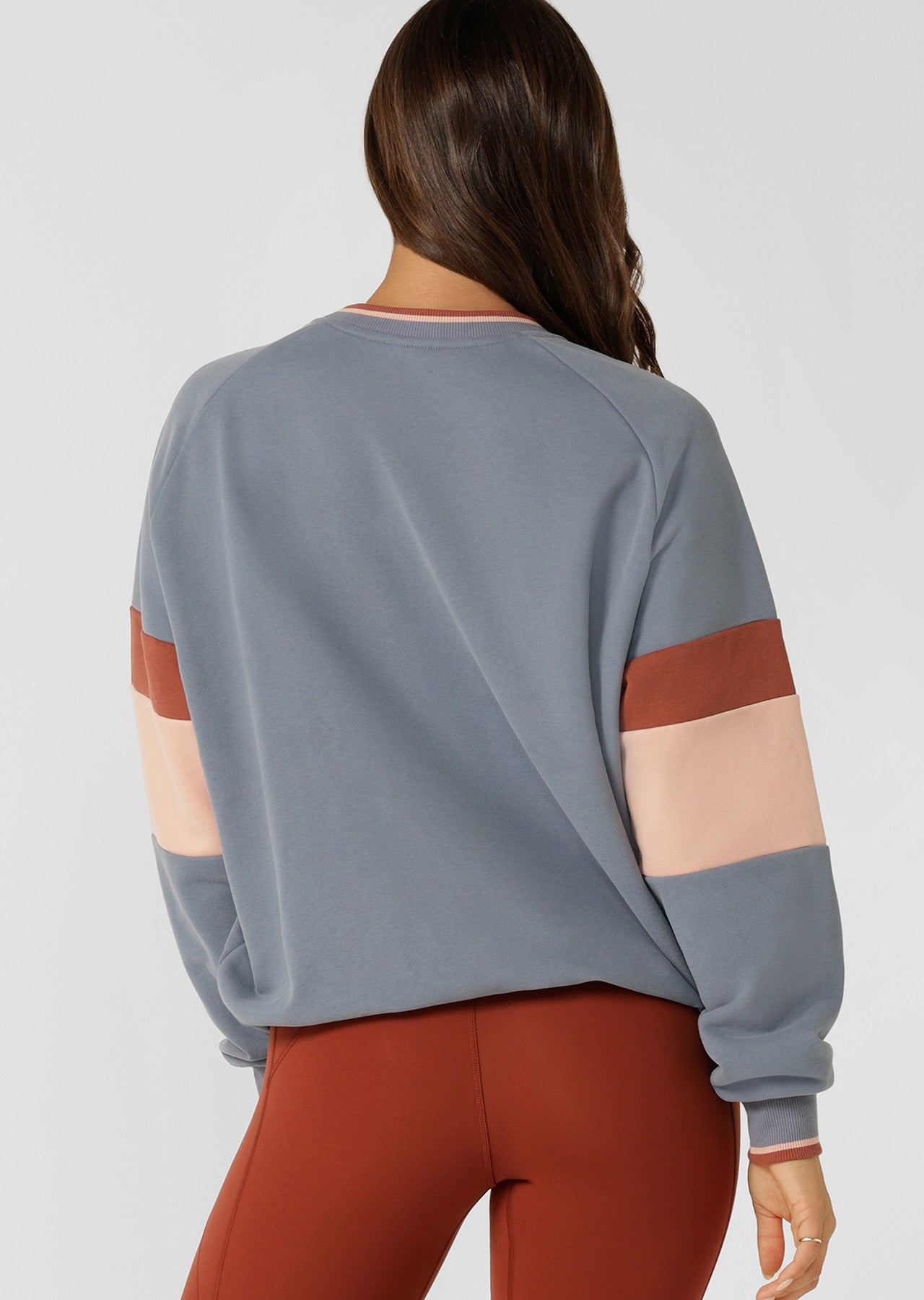 Lorna Jane Iconic Sport Panelled Sweat - Powder Grey