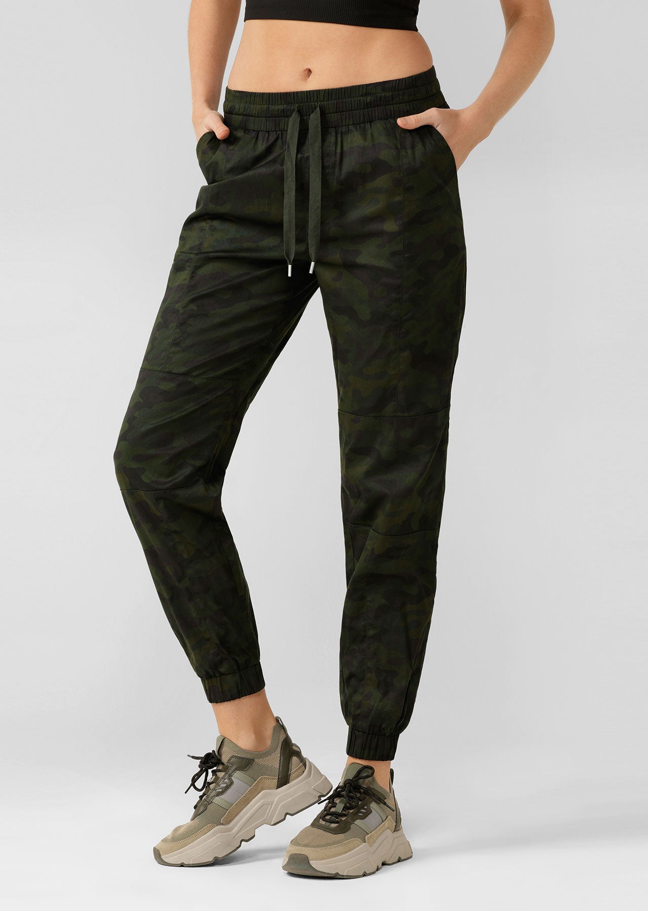 Lorna Jane Tropic Safari High Waisted Flashy Full Length Pants - Tropical Safari Print