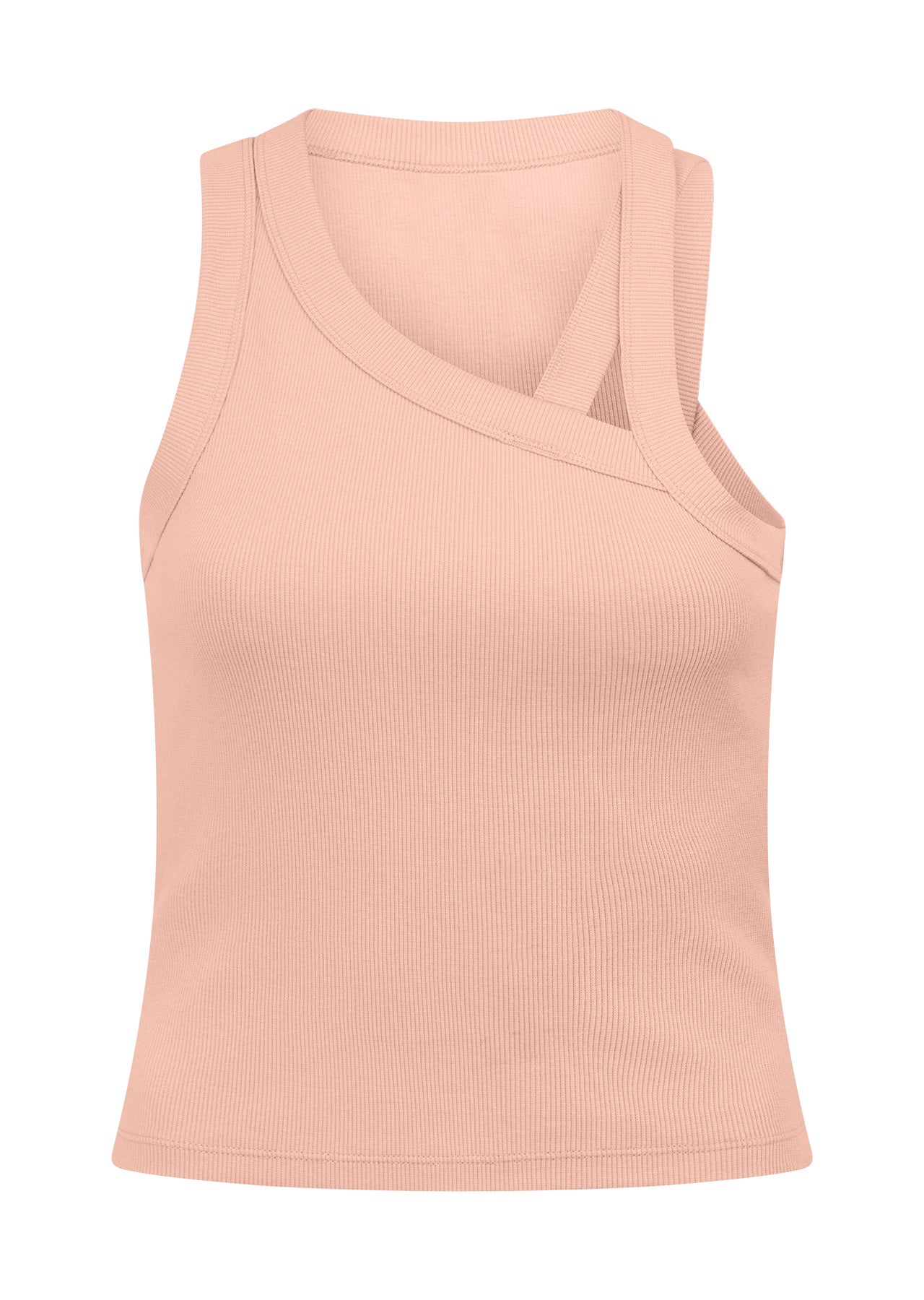 Lorna Jane Get Up And Go Ribbed Tank - Blushed Pink