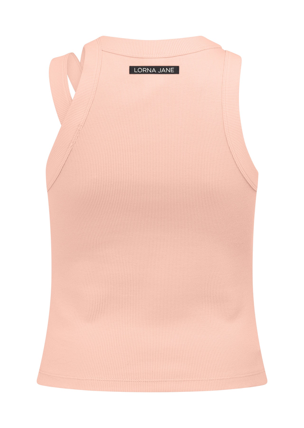 Lorna Jane Get Up And Go Ribbed Tank - Blushed Pink