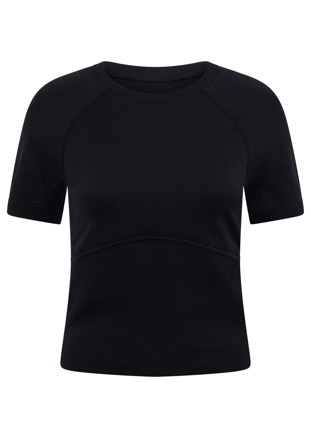 Lorna Jane Seamless Contour Short Sleeve Top - Black
