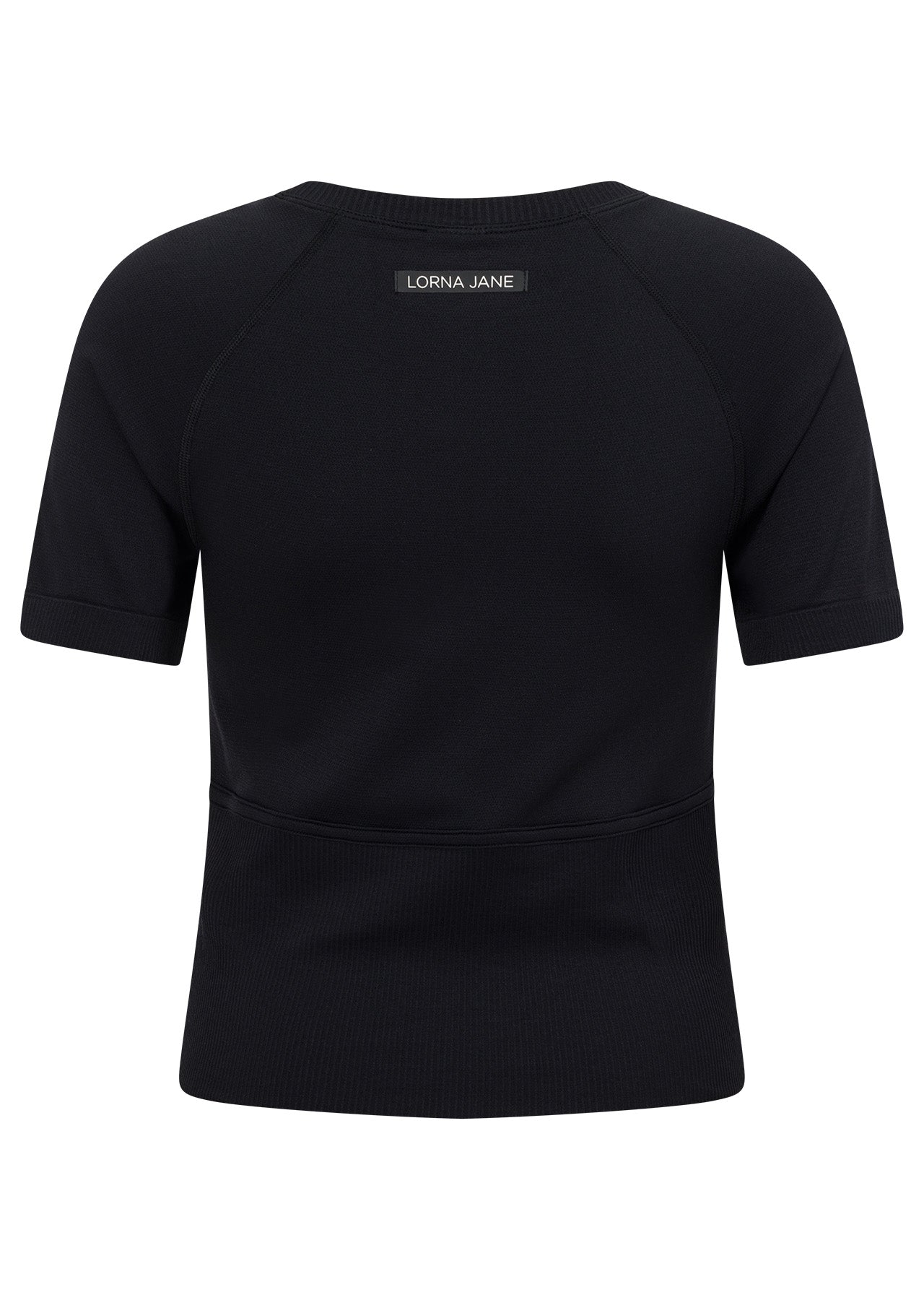 Lorna Jane Seamless Contour Short Sleeve Top - Black