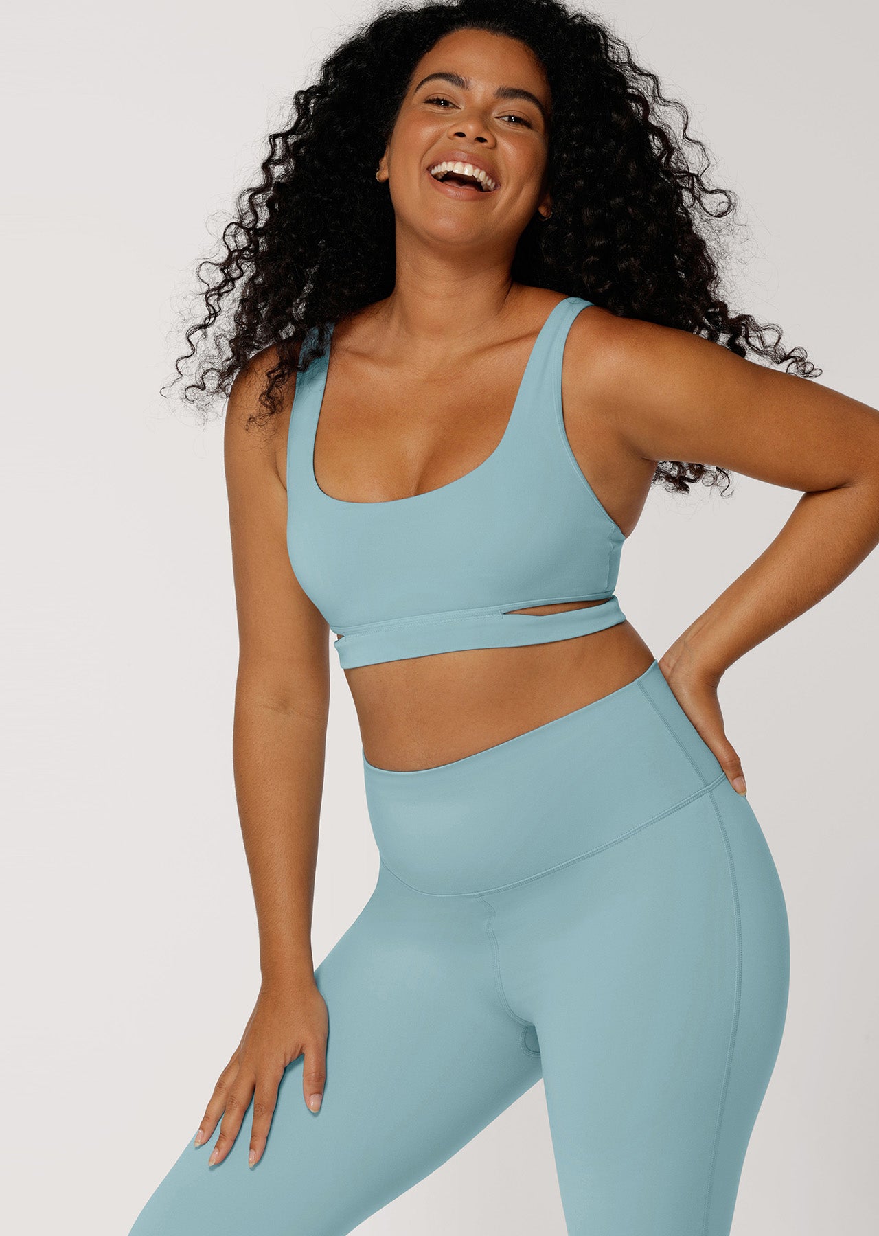 Lorna Jane Breakaway Aloe Vera Sports Bra - Voyage Blue