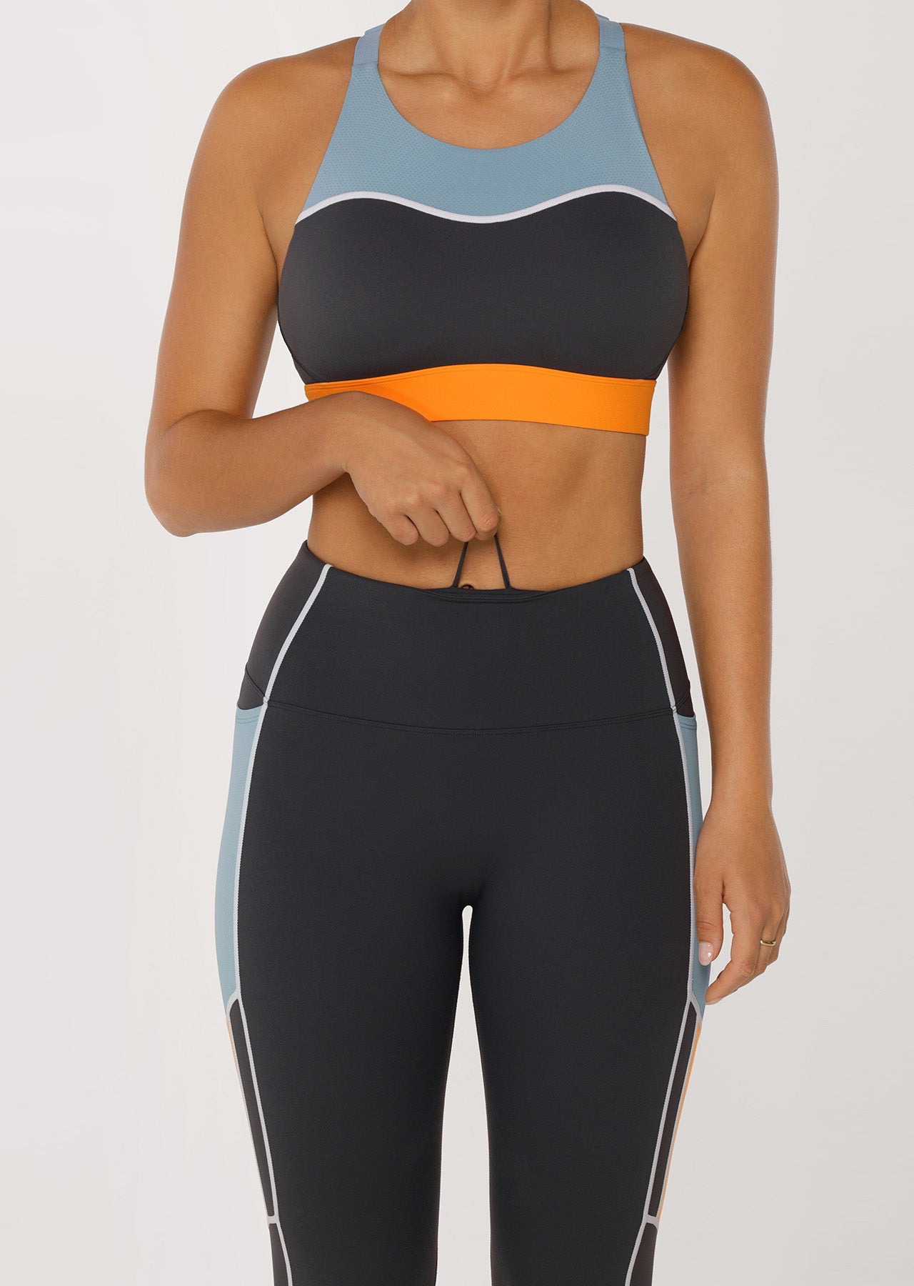 Lorna Jane Enduro No Ride Ankle Biter Leggings - Titanium