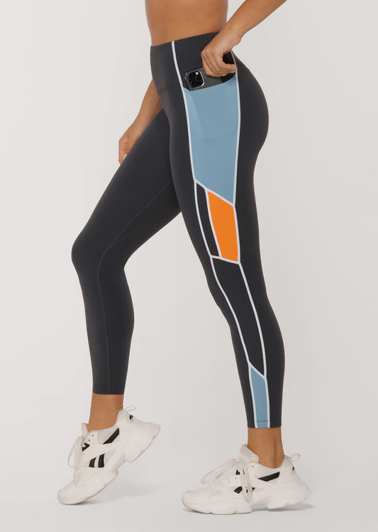 Lorna Jane Enduro No Ride Ankle Biter Leggings - Titanium
