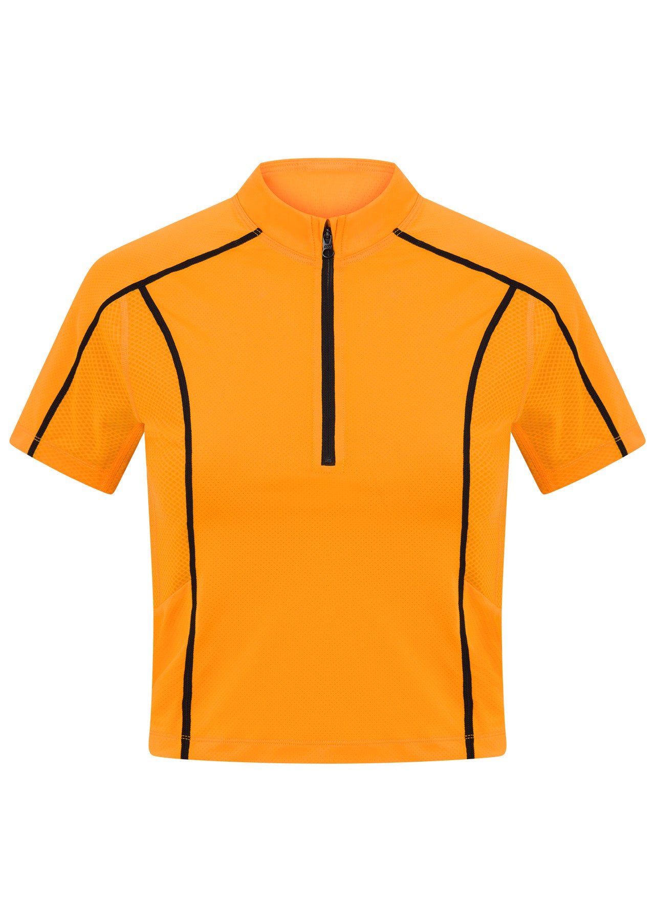 Lorna Jane Climber Short Sleeve Active Zip Top - Pumpkin