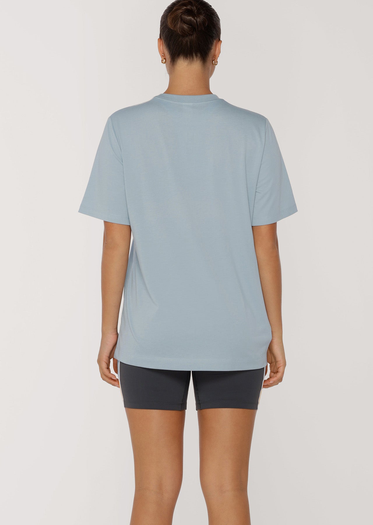 Lorna Jane Team Sports Relaxed Tee - Light Steel Blue