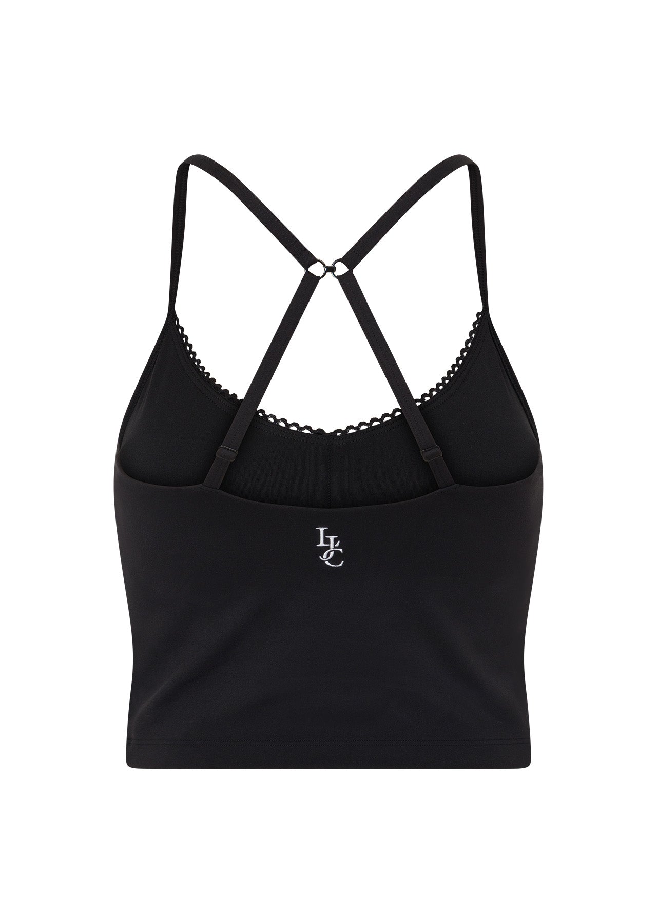 Lorna Jane Sweet Thing Cropped Bra Tank Combo - Black