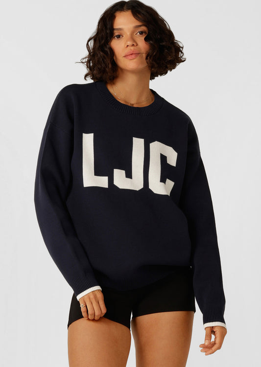 Lorna Jane LJC Classic Knit Jumper - Navy