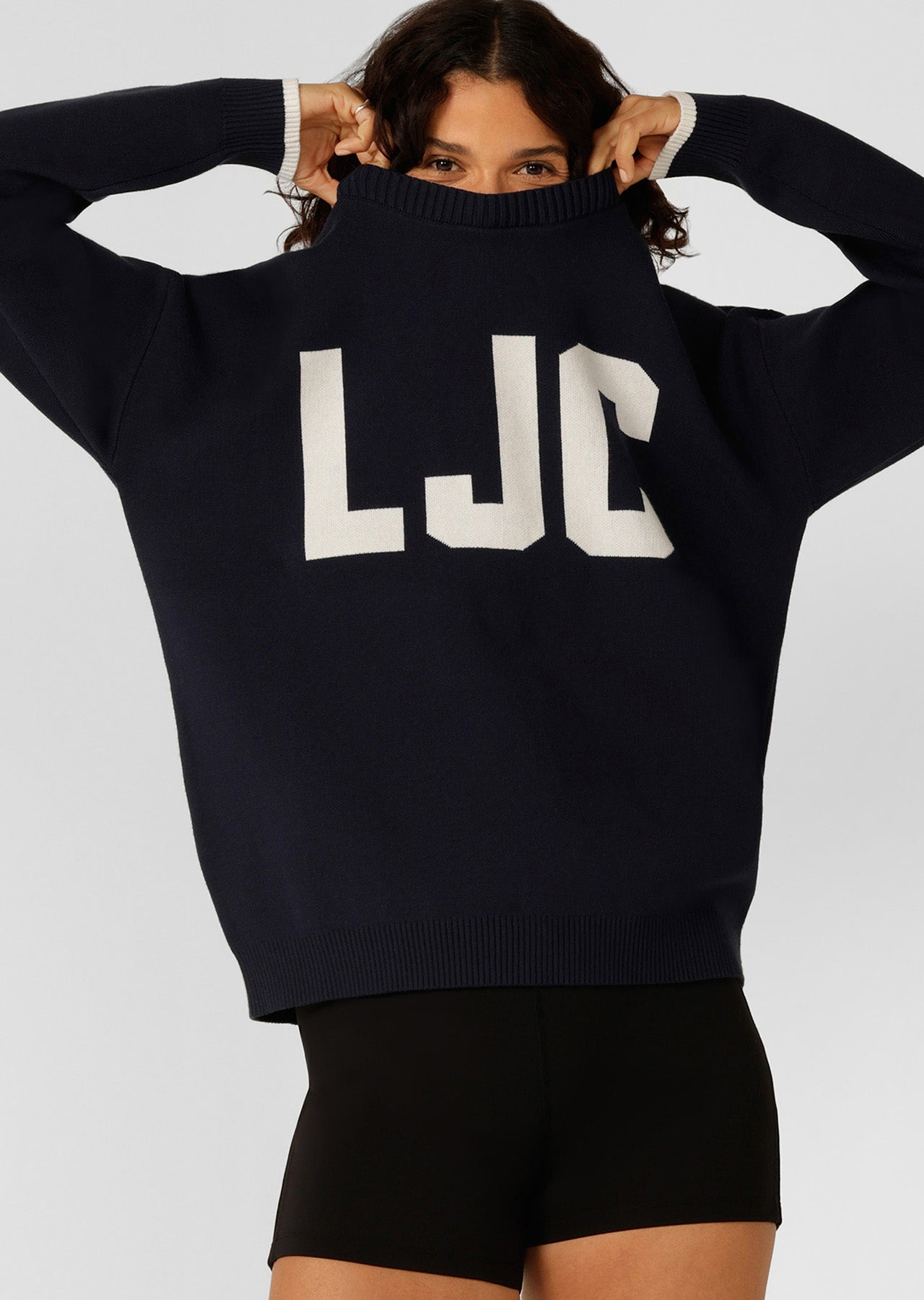 Lorna Jane LJC Classic Knit Jumper - Navy