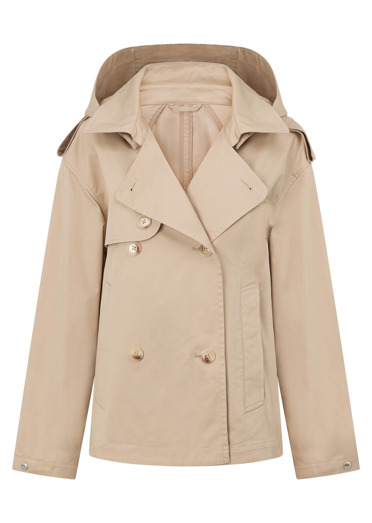 Lorna Jane Cropped Sports Trench - Tan