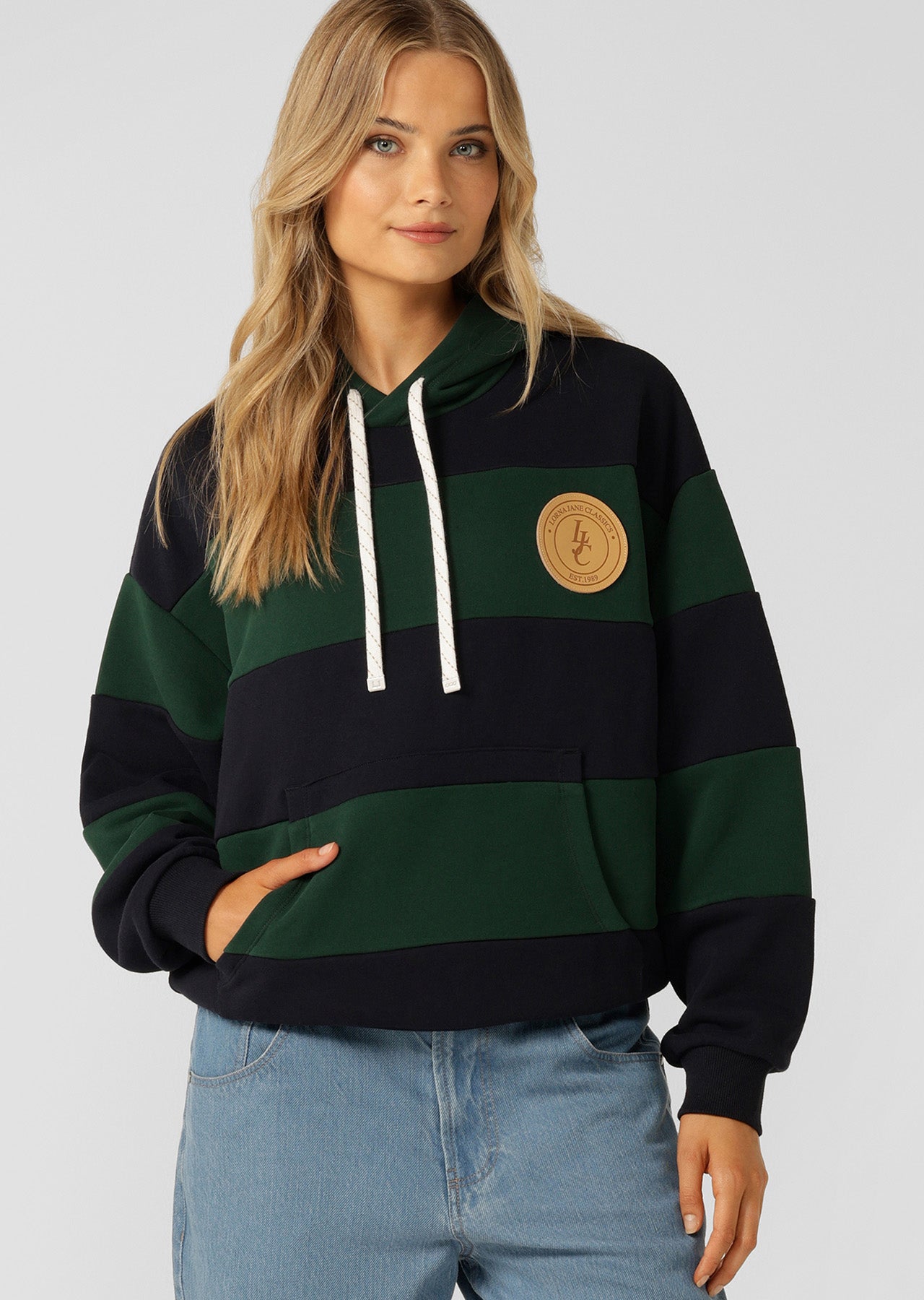Lorna Jane Heritage Rugby Polo Hoodie - Multi