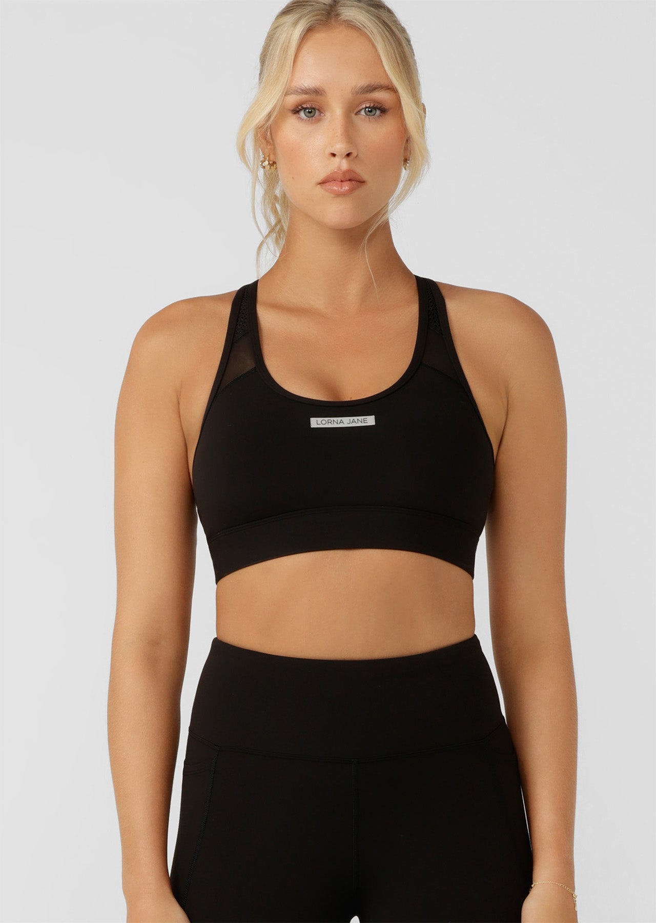 Lorna Jane Sprint And Support Sports Bra - Black