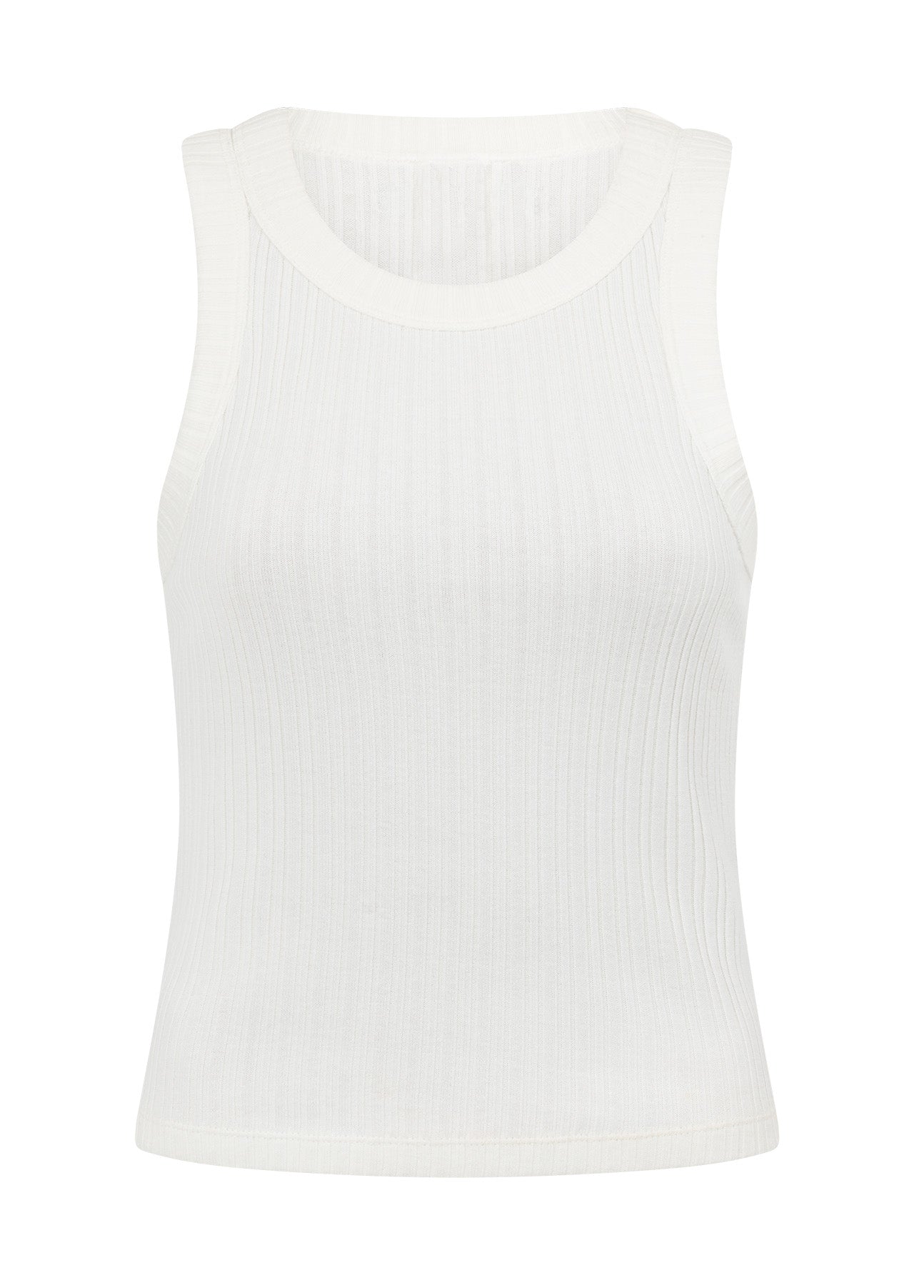 Lorna Jane Essential Wide Ribbed Tank - Porcelain