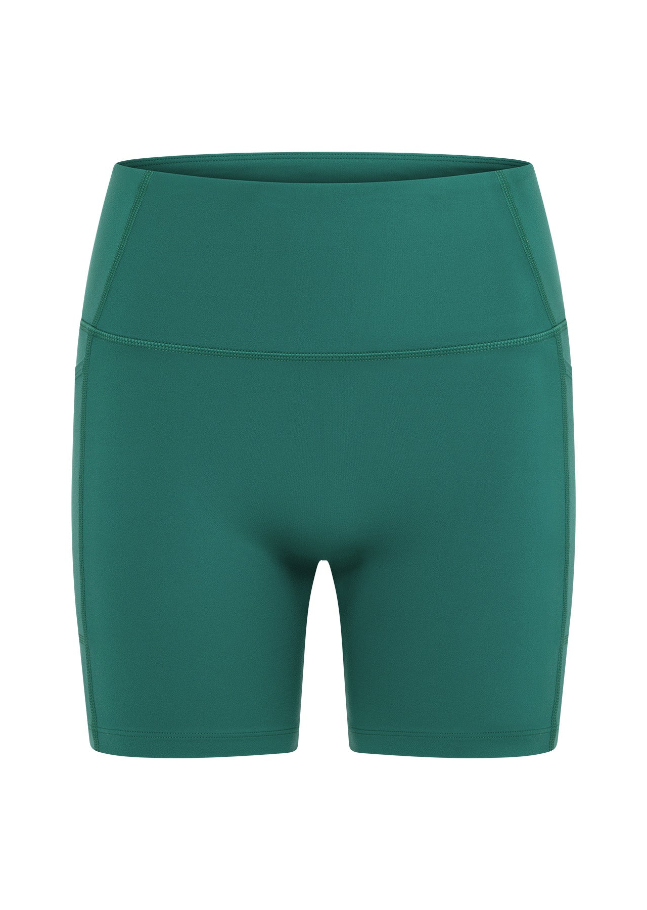 Lorna Jane No Ride Booty Phone Pocket Bike Shorts - Moss Green