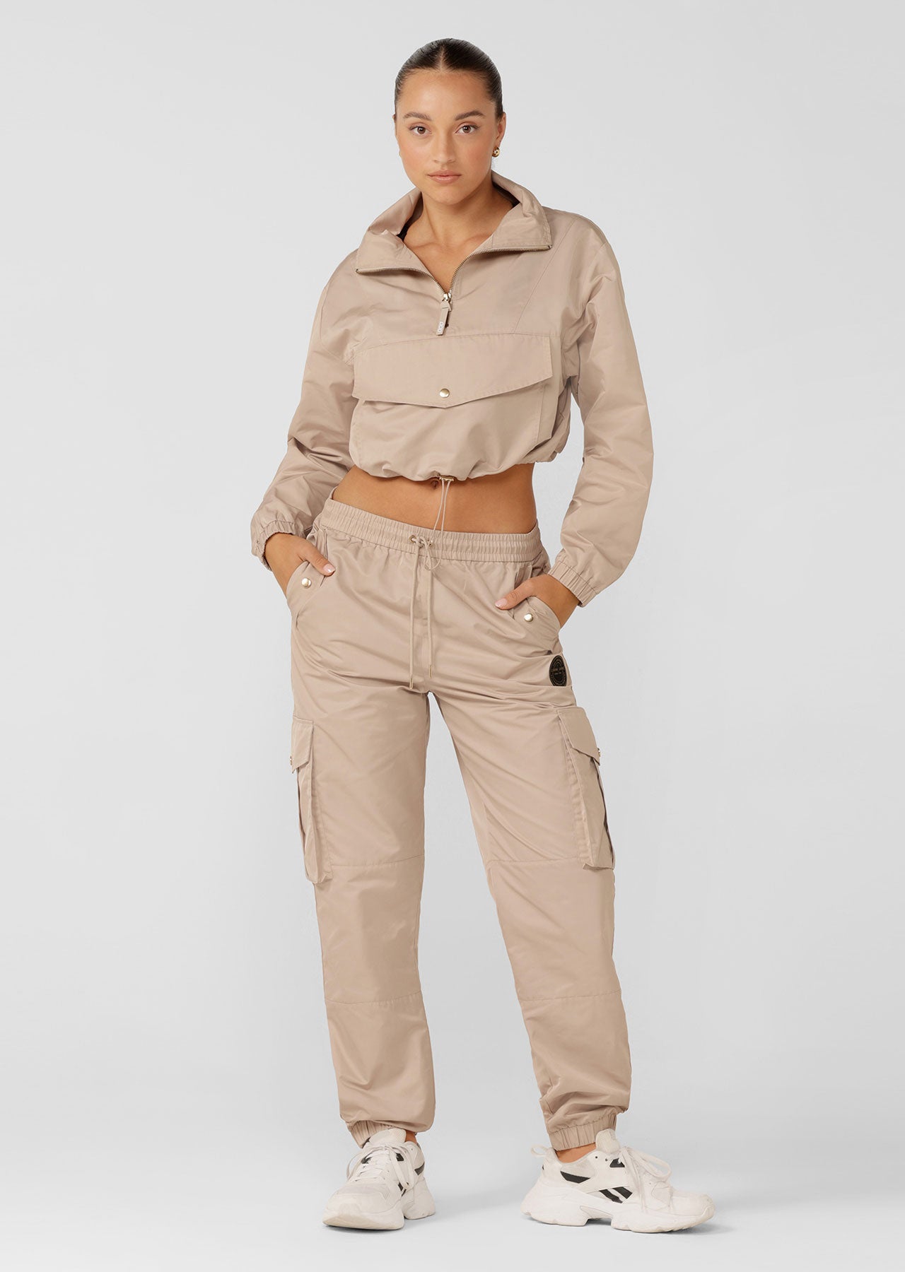 Lorna Jane Luxe Athleisure Quarter Zip - Off White