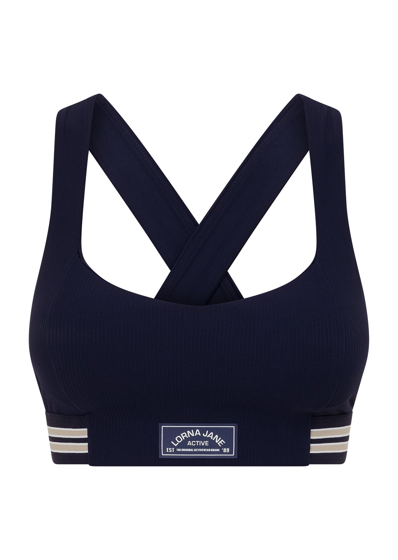 Lorna Jane Deuce Rib Sports Bra - French Navy