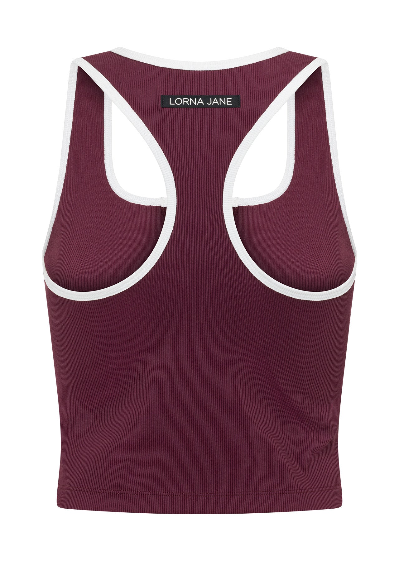 Lorna Jane First Serve Rib Active Tank - Maroon