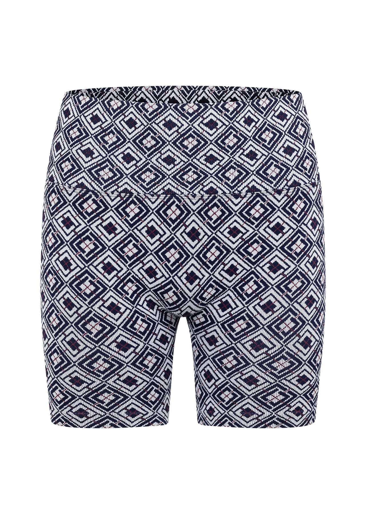 Lorna Jane Rally Seamless Bike Shorts - Retro LJ Check Jacquard