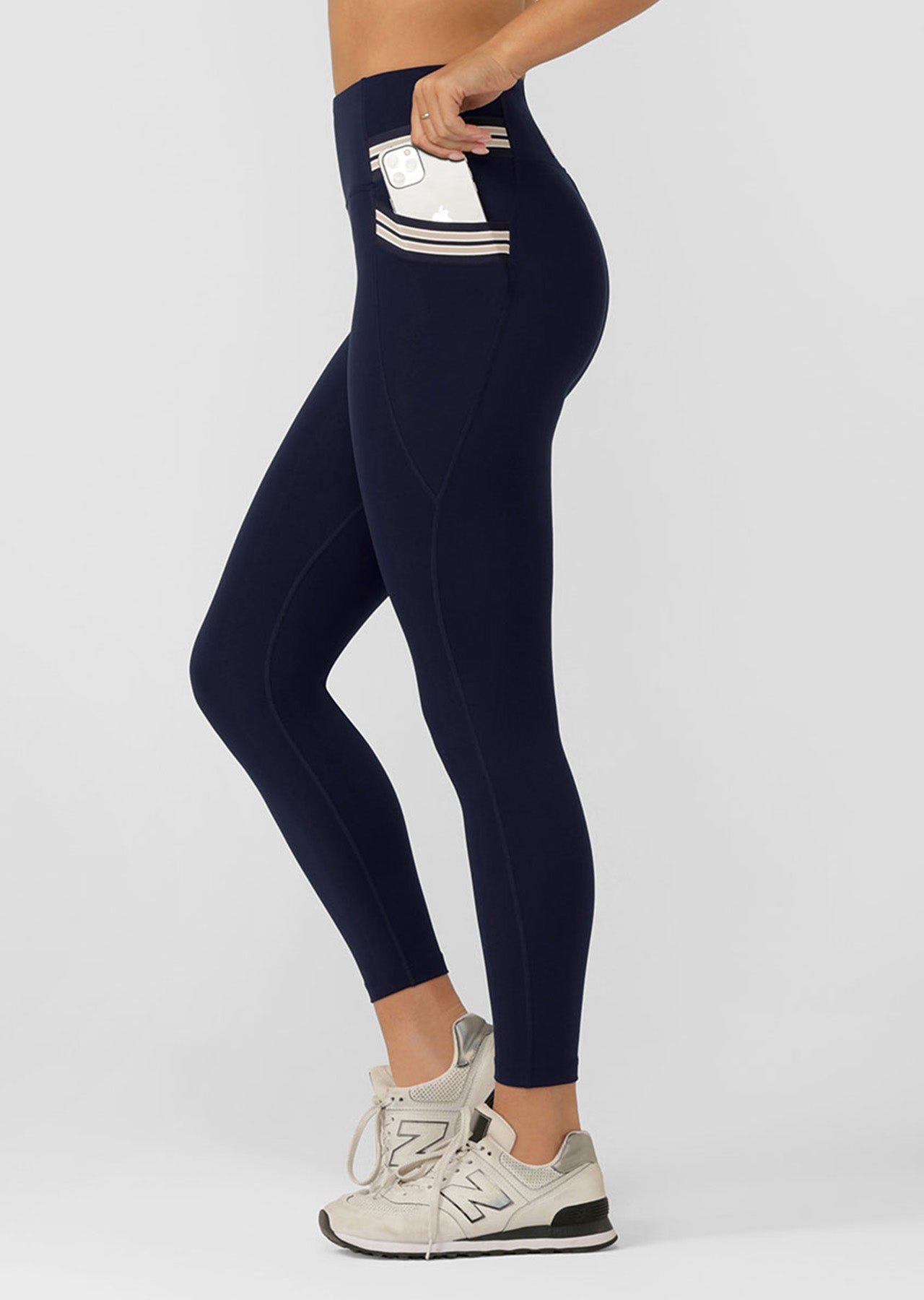 Lorna Jane Swift Heritage Pocket Full Length Leggings - French Navy