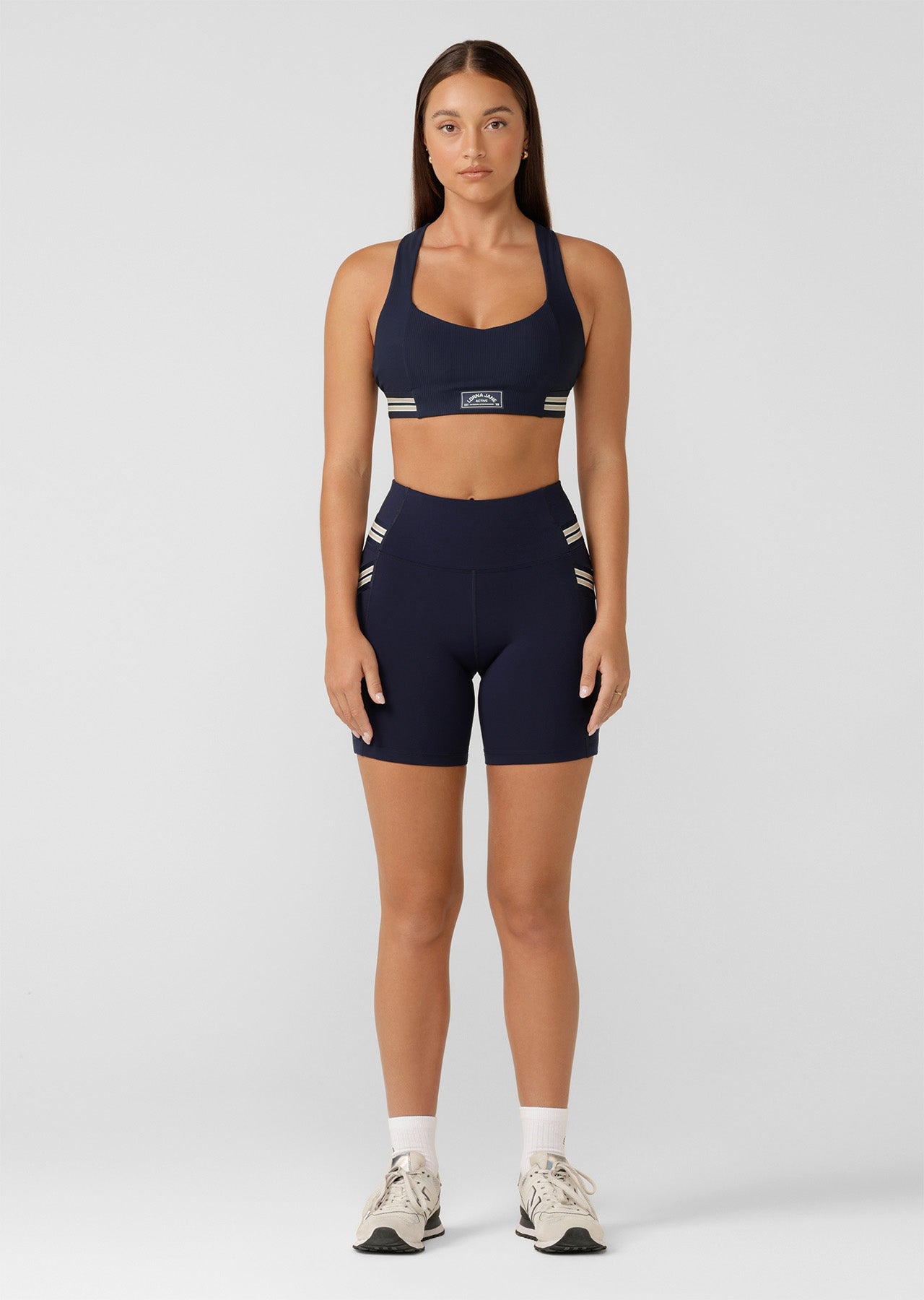 Lorna Jane Swift Heritage Pocket Bike Shorts - French Navy