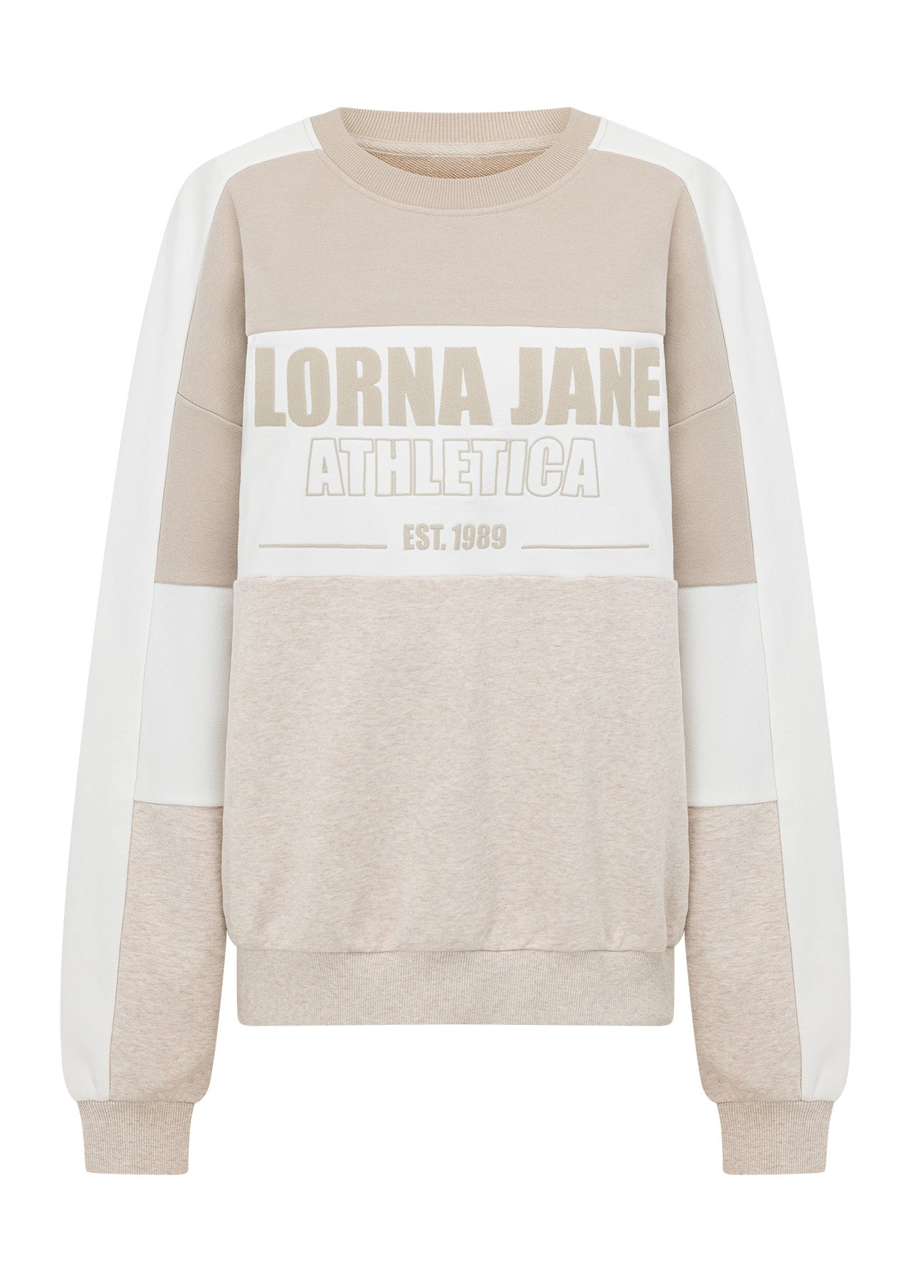 Lorna Jane Tiebreaker Oversized Sweat - Oat Marl