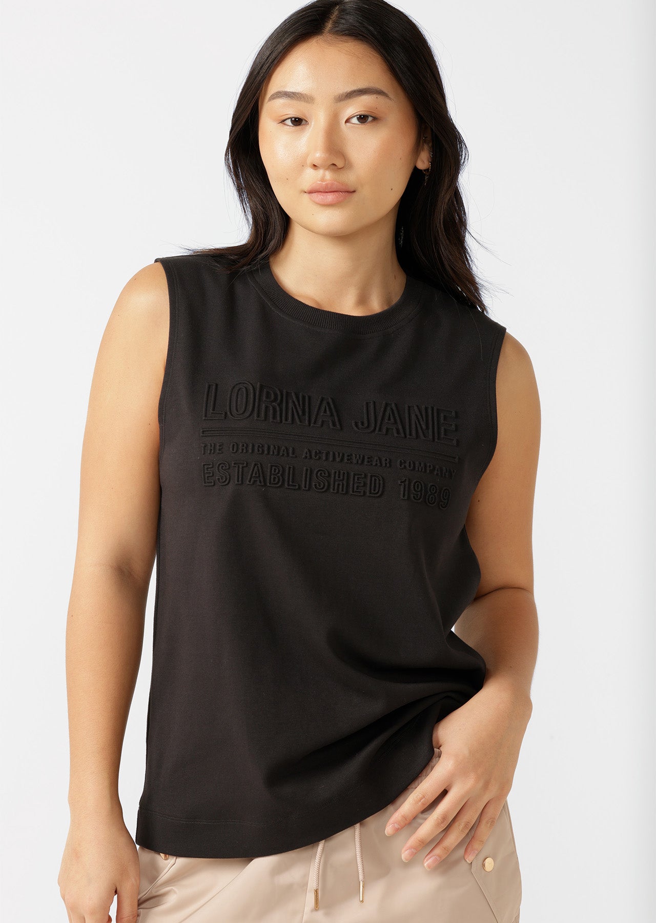 Lorna Jane Essential Muscle Tank - Black