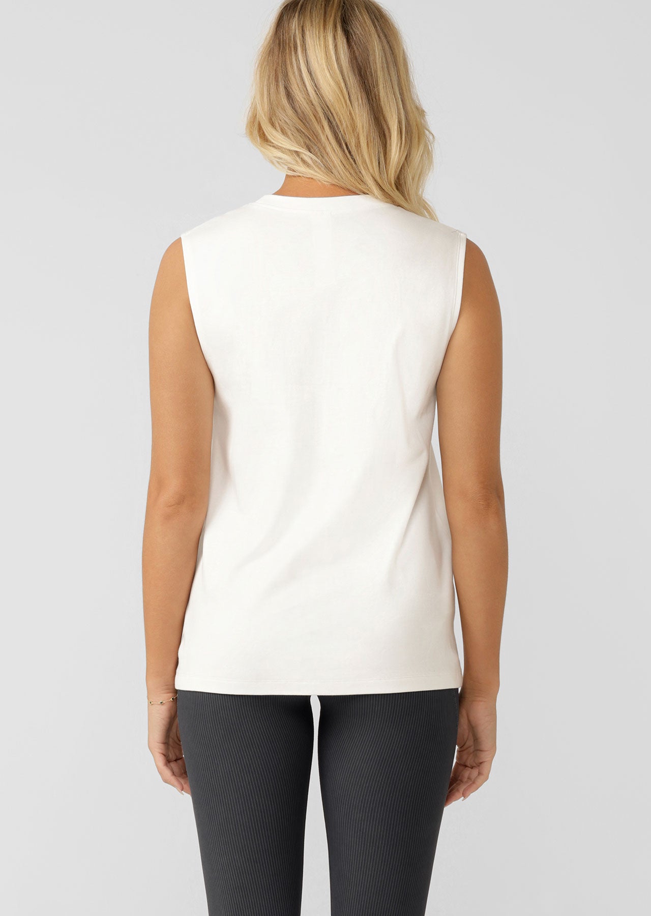 Lorna Jane Essential Muscle Tank - Porcelain