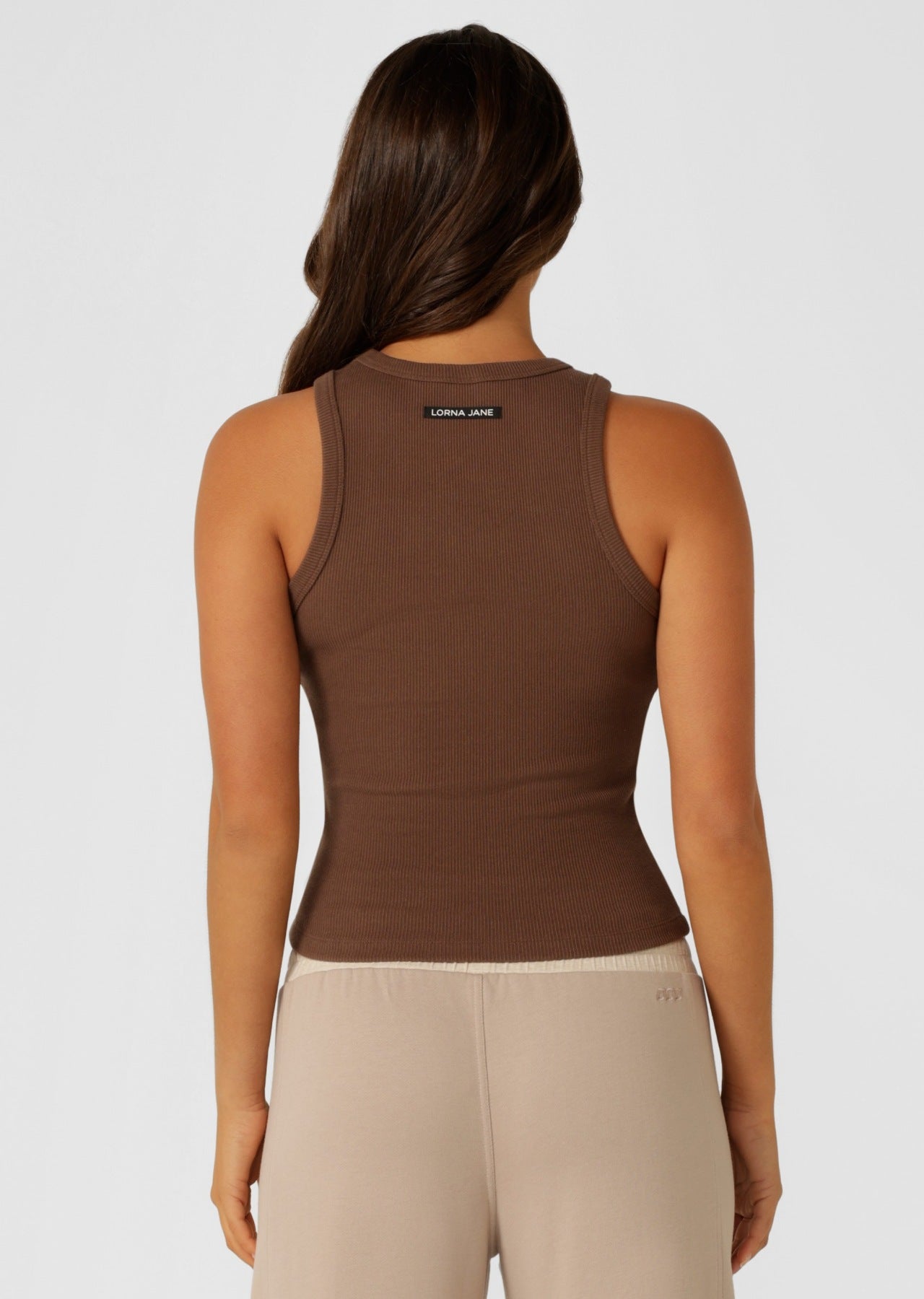 Lorna Jane Daily Rib Tank - Chocolate