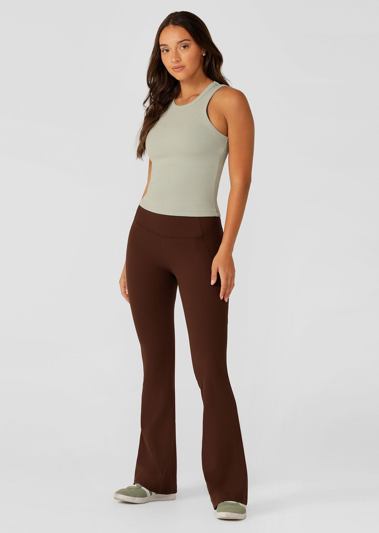 Lorna Jane Daily Rib Tank - Iced Matcha