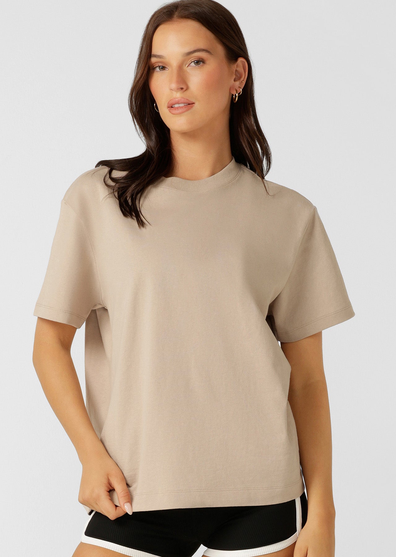 Lorna Jane LJ Basics T-shirt - Latte