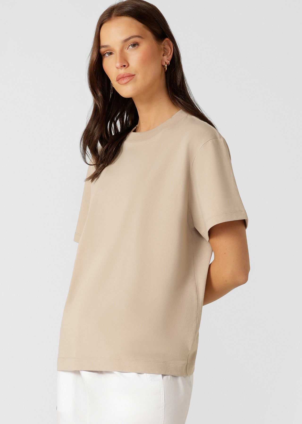 Lorna Jane LJ Basics T-shirt - Latte