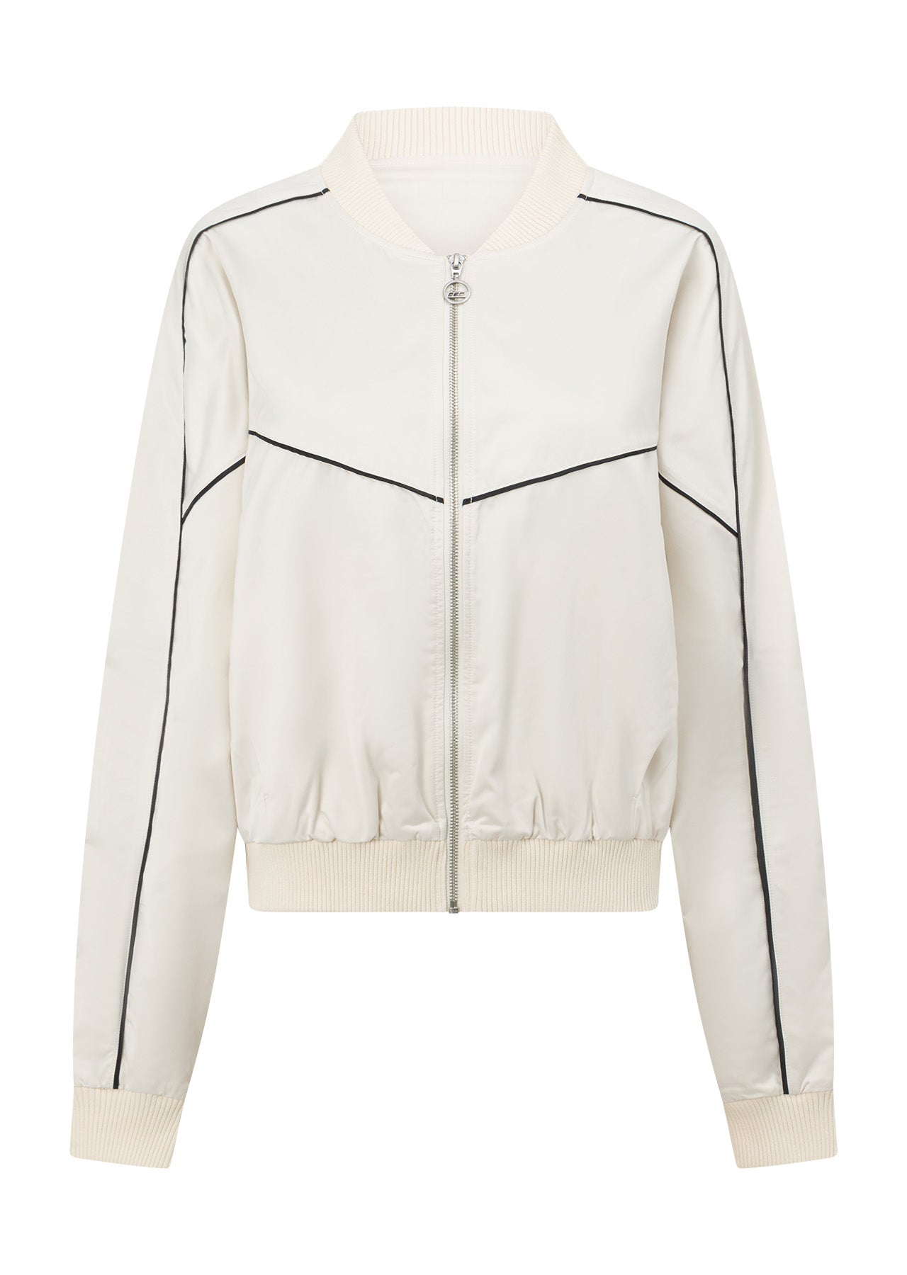Lorna Jane Pipe Dream Satin Bomber - Cream