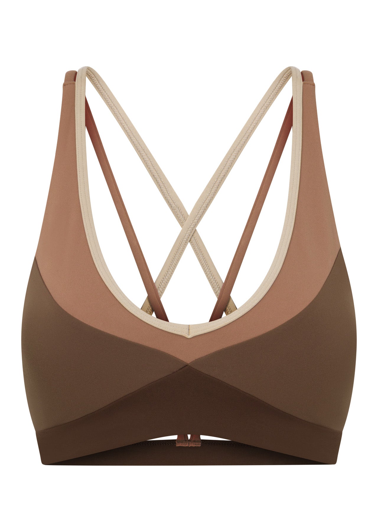 Lorna Jane Tone On Tone Sports Bra - Neutral Multi