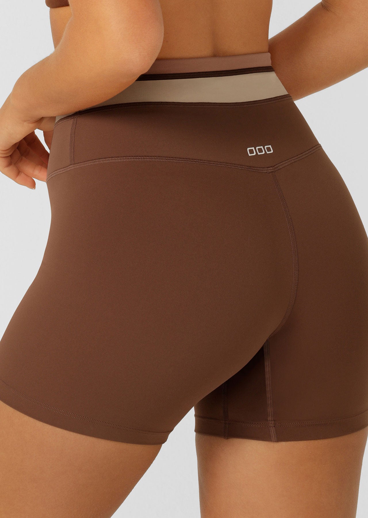 Lorna Jane Tone On Tone 12cm Bike Shorts - Neutral Multi
