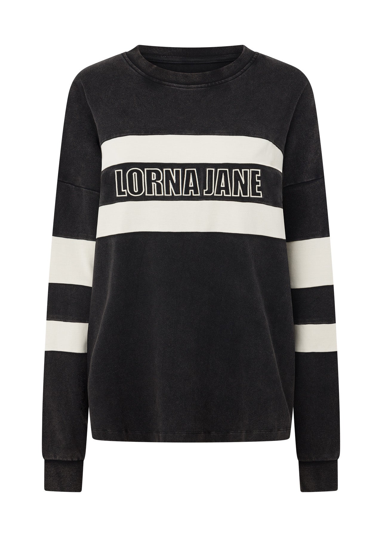 Lorna Jane Throwback Oversized Sweat - Black