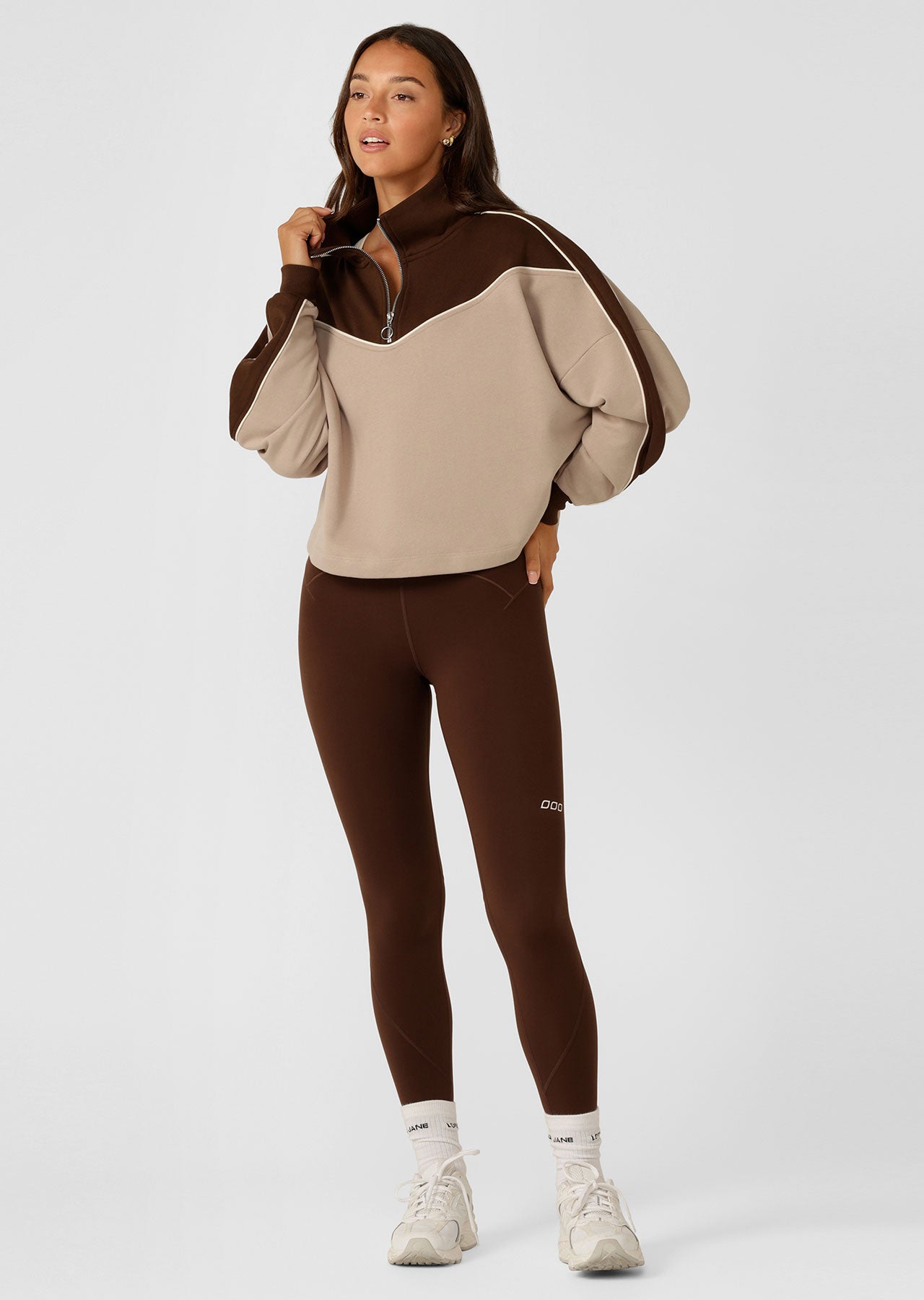 Lorna Jane Tone-on-Tone Everyday Half Zip Sweatshirt - Multi