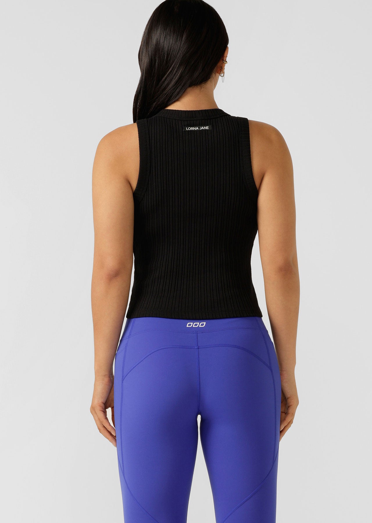 Lorna Jane Essential Wide Rib Tank - Black