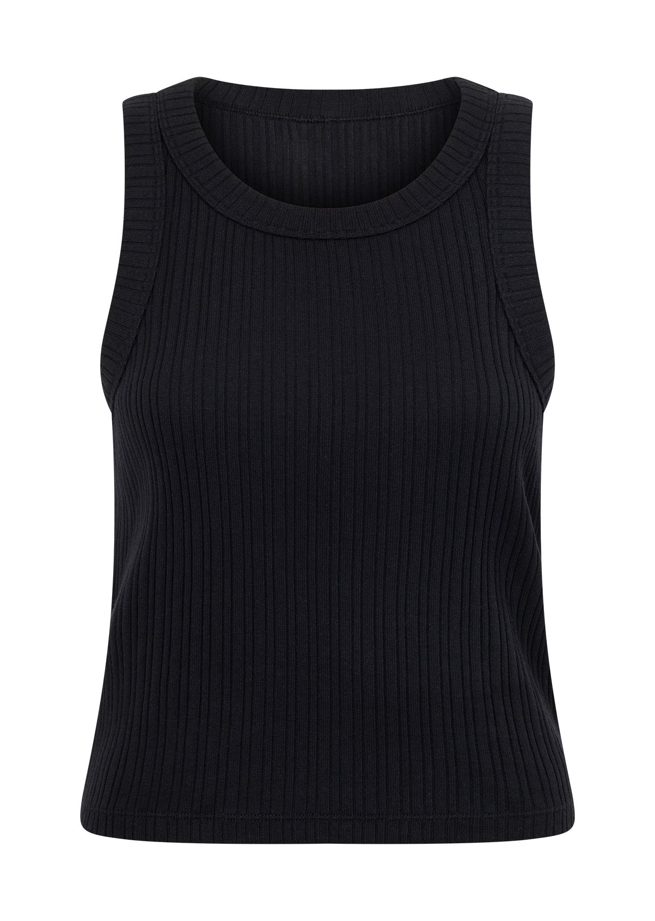 Lorna Jane Essential Wide Rib Tank - Black