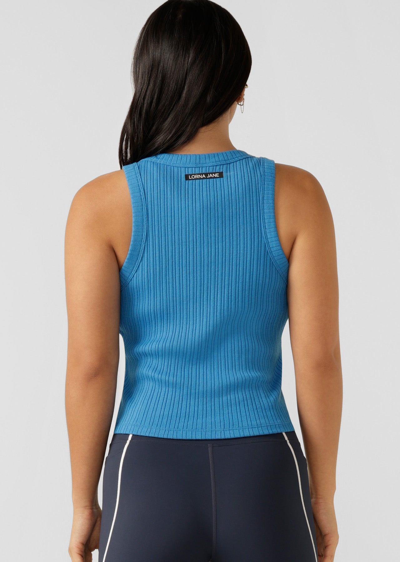 Lorna Jane Essential Wide Rib Tank - Cornflower