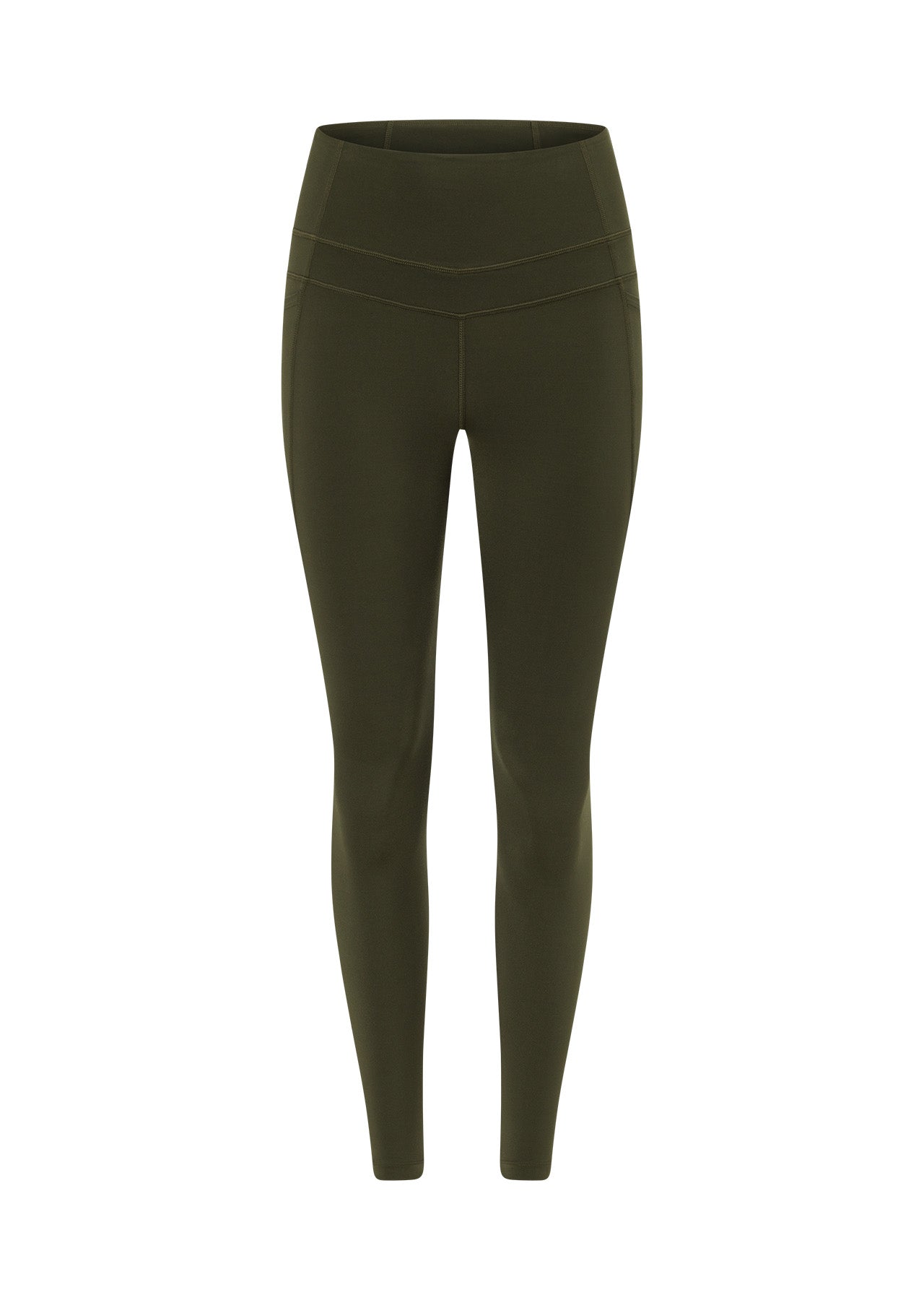 Lorna Jane Stomach Support Pocket Ankle Biter Leggings - Luxury Green