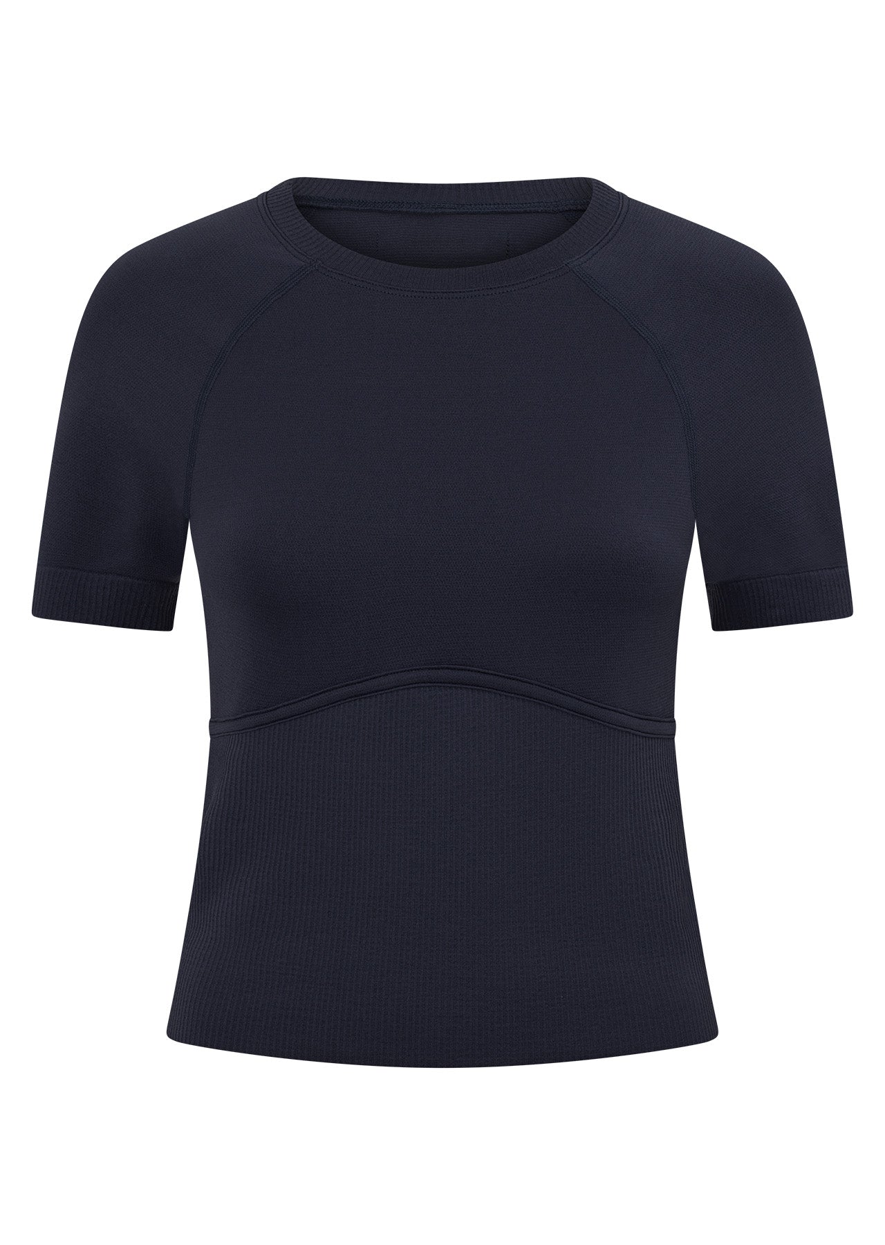 Lorna Jane Seamless Contour Short Sleeve Top - Platinum Navy
