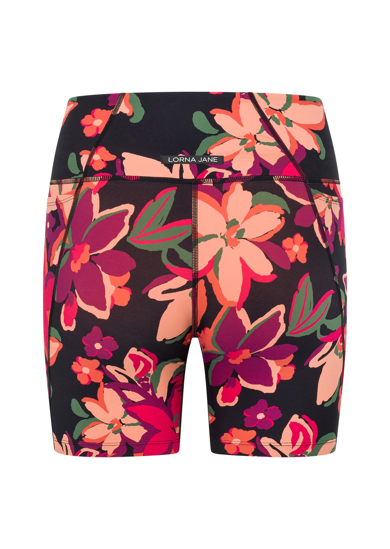 Lorna Jane Floral Escape Hi-Fold Bike Shorts - Floral Escape Print