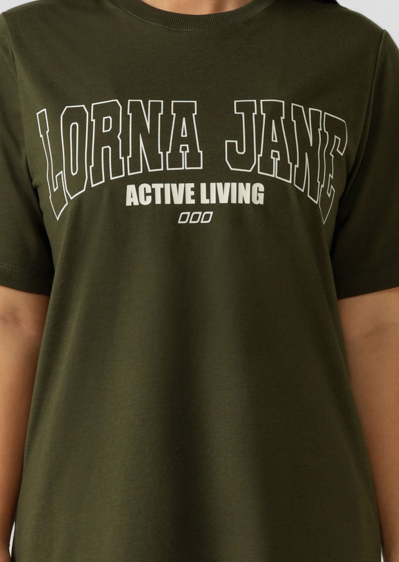 Lorna Jane LJ Active Living Relaxed Tee - Luxury Green