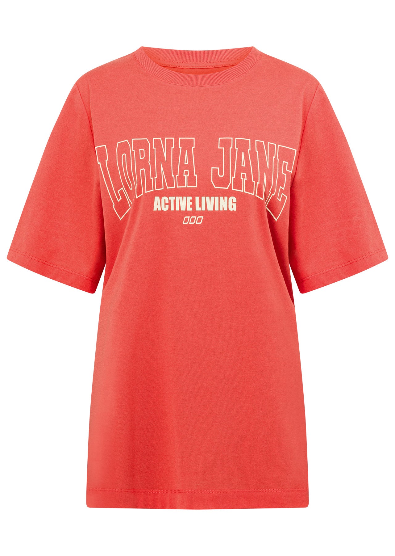 Lorna Jane LJ Active Living Relaxed Tee - Strawberry